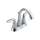 Lahara 2538-MPU-DST Two Handle Centerset Lavatory Faucet - Metal Pop-Up in Polished Chrome