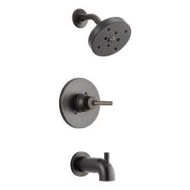 T14459-RB Trinsic Bath and Shower Trim with H2Okinetic and Monitor Technologies in Venetian Bronze