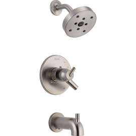 T17459-SS Trinsic Dual Function Pressure Balanced Bath and Shower Trim with Internal Volumn Control Less Rough-in in Brilliance Stainless