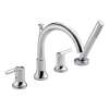 Trinsic T4759 Roman Tub Filler with Hand Shower in Polished Chrome