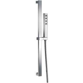 H2Okinetic Single-Setting Slide Bar Hand Shower in Polished Chrome