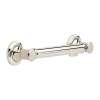 Traditional Decorative ADA Grab Bar - 12in in Brilliance Polished Nickel