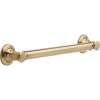 Traditional Decorative ADA Grab Bar - 18in in Champagne Bronze