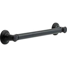 Traditional Decorative ADA Grab Bar - 18in in Venetian Bronze