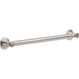 Traditional Decorative ADA Grab Bar - 24in in Brilliance Stainless
