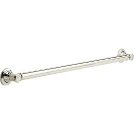 Traditional Decorative ADA Grab Bar - 36in in Brilliance Polished Nickel
