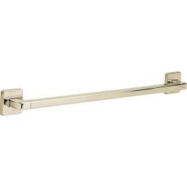 Angular Modern Deocorative ADA Grab Bar - 24in in Brilliance Polished Nickel