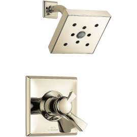 Dryden T17251-PNH2O Dual Function Pressure Balanced Shower Trim with H2Okinetic and Integrated Volumn Control Less Rough-in in Polished Nickel