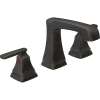 3564-RBMPU-DST Two Handle Widespread Lavatory Faucet - Metal Pop-Up in Venetian Bronze