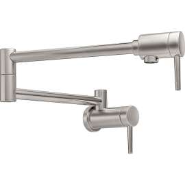 1165LF-SS Contemporary Wall Mount Pot Filler Faucet - in Brilliance Stainless