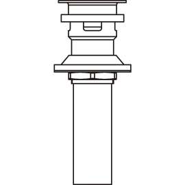 Push Pop-Up Assembly in Brilliance Polished Nickel