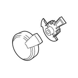 Delta Dryden(TM): Temperature Knob & Cover - 17 Series Tub & Shower, RP52147PN
