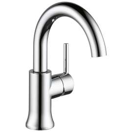 Single Handle High-Arc Lavatory Faucet in Chrome Finish, 1.2gpm Flow Rate