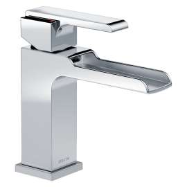 Single Handle Channel Lavatory Faucet - Less Pop Up