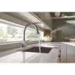 9183-AR-DST Mateo Single Handle Pull-Down Kitchen Faucet with ShieldSpray in Arctic Stainless Finish