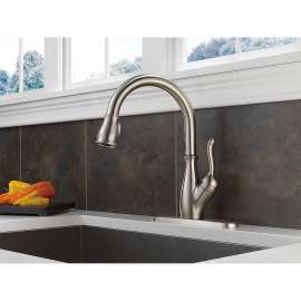 Single Handle Pull-Down Kitchen Faucet with ShieldSpray in Spotshield Stainless Finish