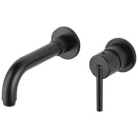T3559LF-BLWL Trinsic Single Handle Wall Mount Lavatory Faucet Trim in Matte Black Finish, 1.2gpm Flow Rate