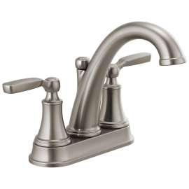 2532LF-SSTP Woodhurst Two Handle Tract-Pack Centerset Bathroom Faucet in Stainless
