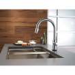 VoiceIQ Single-Handle Pull-Down Kitchen Faucet in Arctic Stainless Finish