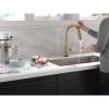 VoiceIQ Single-Handle Pull-Down Kitchen Faucet in Champagne Bronze Finish