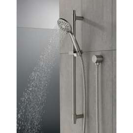 1.75 GPM 4-Setting Hand Shower with Slide Bar in Stainless