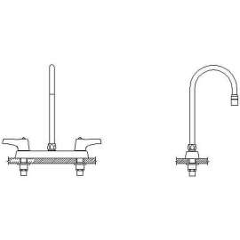 Commercial 26C3: 8 In Cast Deckmount, 26C3933-R5