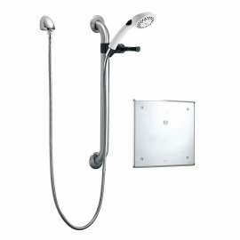 Commercial 860T: Electronic Shower Trim with Push Button Activator- Hardwire, 860T156