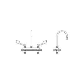 Commercial 26C3: 8" CAST DECKMOUNT, 26C3975
