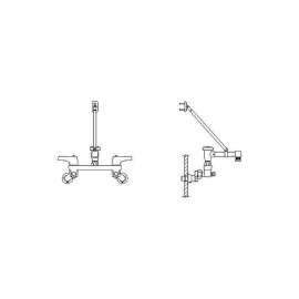 Commercial 28C8: Wallmount Service Sink Faucet, 28C8183-AC