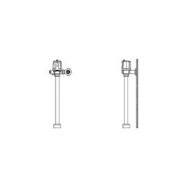 Commercial 81T: Electronic Exposed Water Closet Flush Valve with Dual Flush - Battery Operated, 81T221BTA-DF
