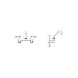 Commercial 28C3 / 28C4 / 28C6: Wallount Sink Faucet, 28C4233-S3