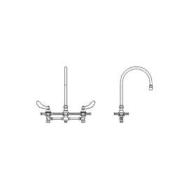 Commercial 23C6: Widespread Gooseneck Less Pop-Up, 23C654-R7