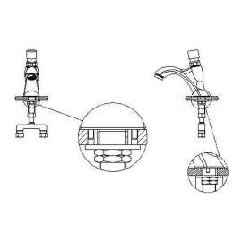 Commercial 87T: Push Button Metering Faucet with Mixing Tee, 87T910