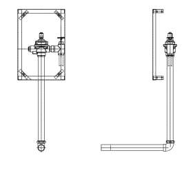 Commercial 1600T Series: E-Concealed Hardwire Flush Valve Rough-in, 1600T6102ARI-48