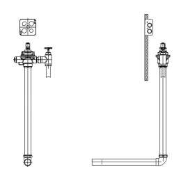 Commercial 1600T Series: E-Concealed HW Flush Valve RI, 1600T6104ARI