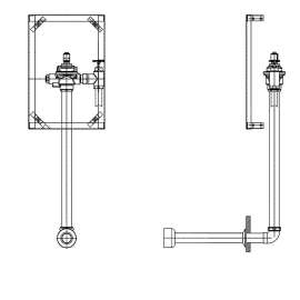 Commercial 1600T Series: E-Concealed HW Flush Valve RI, 1600T6202ARI-48