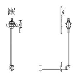 Commercial 1600T Series: E-Concealed HW Flush Valve RI, 1600T6204ARI