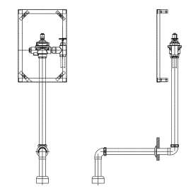 Commercial 1600T Series: E-Concealed HW Flush Valve RI, 1600T6302ARI-48