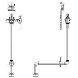 Commercial 1600T Series: E-Concealed HW Flush Valve RI, 1600T6304ARI