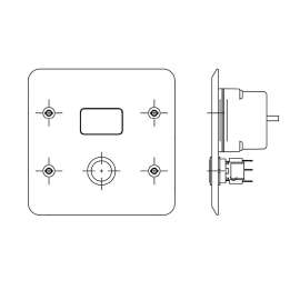 Commercial 1600T Series: Electronic Concealed Hardwire Urinal Flush Valve (TRIM ONLY), 1600T6404ATR