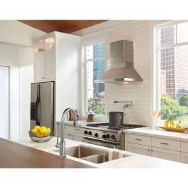 Contemporary 1165LF-AR Wall Mount Pot Filler Faucet - in Arctic Stainless