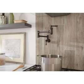 Wall Mount Pot Filler Faucet - in Venetian Bronze