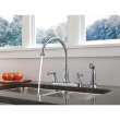Two Handle Kitchen Faucet with Spray in Arctic Stainless