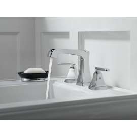 3564-MPU-DST Two Handle Widespread Lavatory Faucet - Metal Pop-Up in Polished Chrome