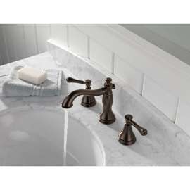 3597LF-RBMPU Cassidy Two Handle Widespread Lavatory - Metal Pop-Up in Venetian Bronze