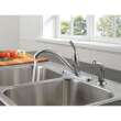 Classic 400-DST Single Handle Kitchen Faucet with Spray in Polished Chrome