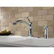 Linden 4453-DST Single Handle Kitchen Faucet with Spray in Polished Chrome