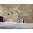 Linden 4453-DST Single Handle Kitchen Faucet with Spray in Polished Chrome