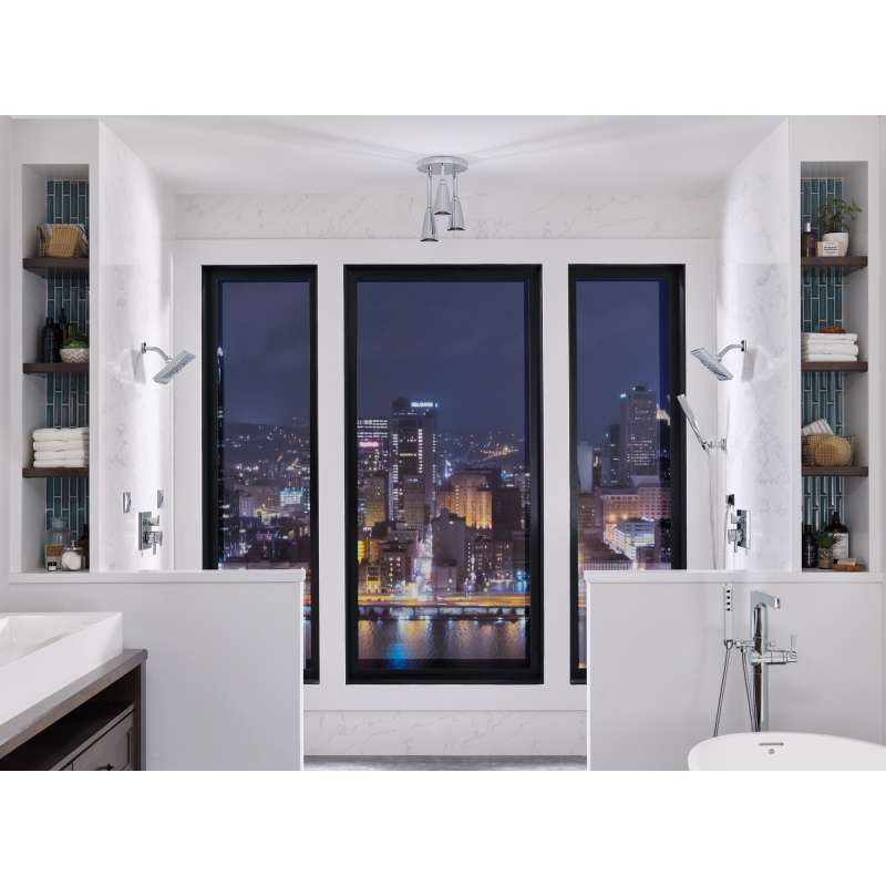 Ara Valve Trim with 6-Setting Integrated Diverter in Stainless