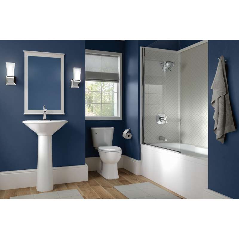 Tesla Bathtub and Shower Trim in Chrome